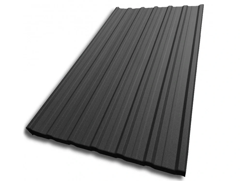 Odeslání Ihned Plechová krytina trapézový plech Blachotrapez T18 Plus 1500 x 1173 x 0,5 mm - PLADUR matná RAL 9005 černá