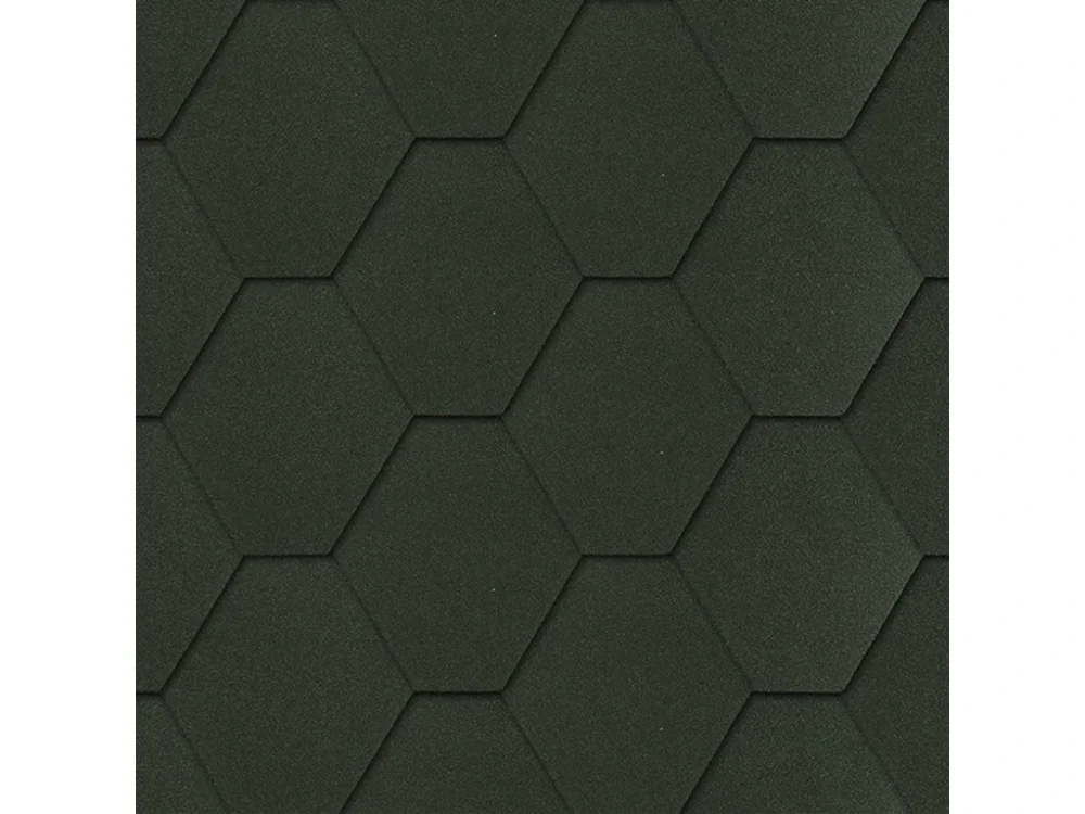 Horká Nabídka Samolepící střešní asfaltový šindel UNI STRONG HEXAGONAL zelený
