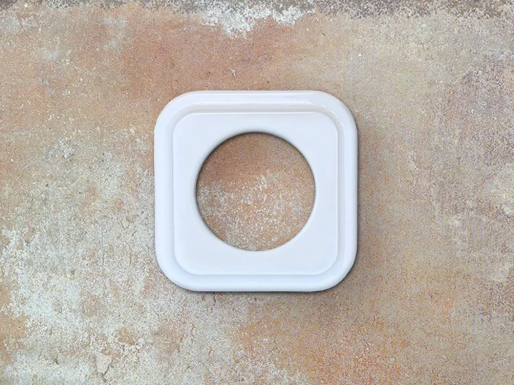 Omezená Nabídka Retro Square rámeček čtvercový porcelánový bílý 10x10