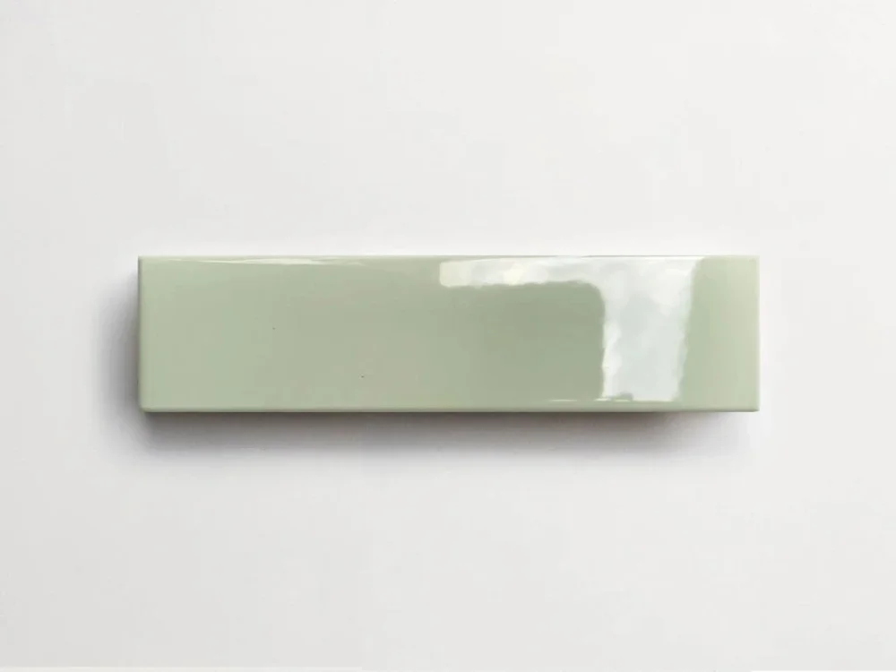 Elios Dust Sage Gloss zelenkavé obdélníkové obklady 5x20 lesk Vysoce Kvalitní