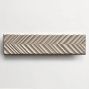 Akce Elios Dust Dove Chevron Soft krémové reliéfní obklady 5x20 mat
