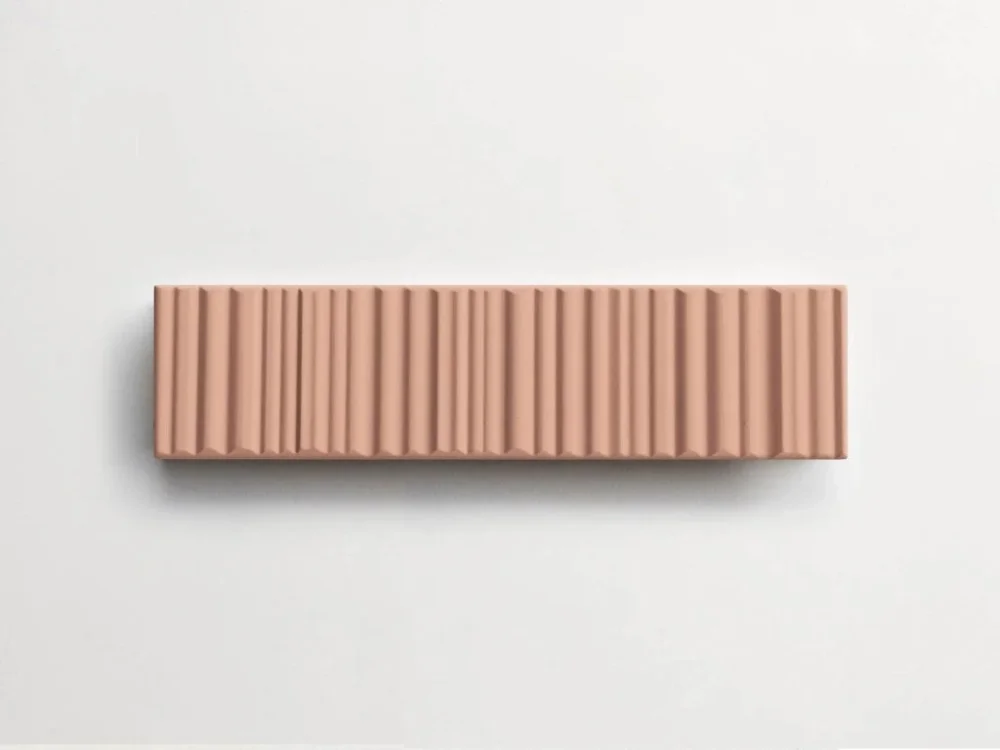 Elios Dust Blush Line Soft lososové reliéfní obklady 5x20 mat Nakupujte Hned