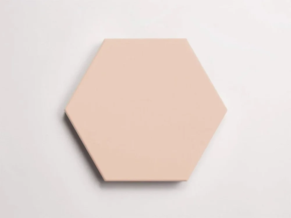 Cevica Boom Peach – broskvová dlažba, hexagon 14x16, mat Levný