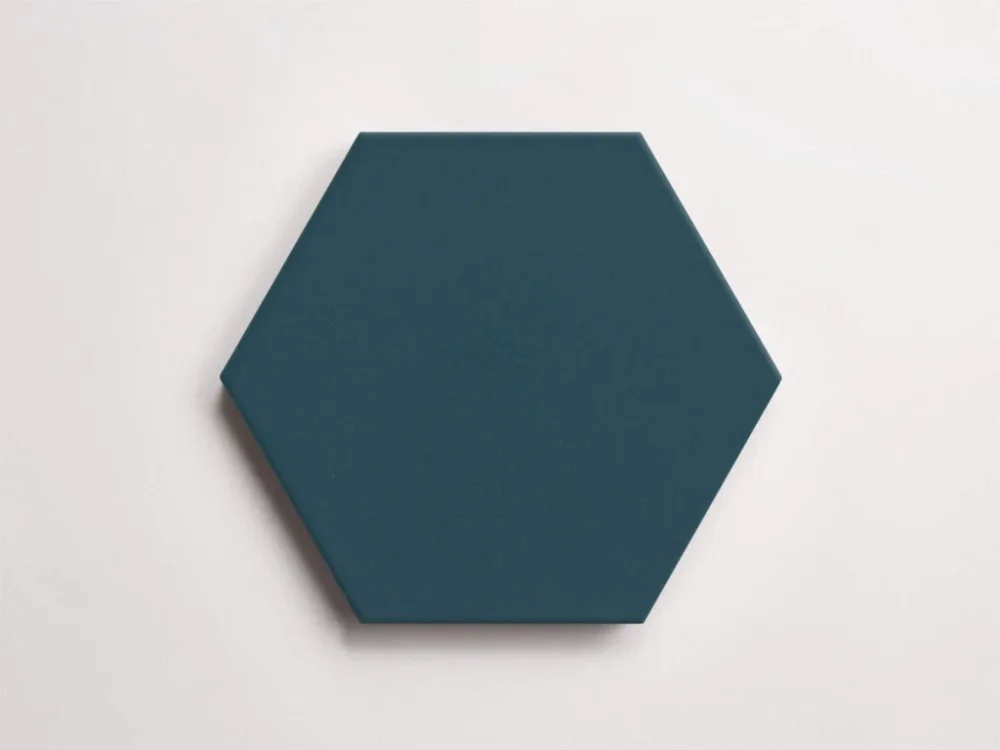 Cevica Boom Indian Teal – petrolejová dlažba, hexagon 14x16, mat Nová Kolekce