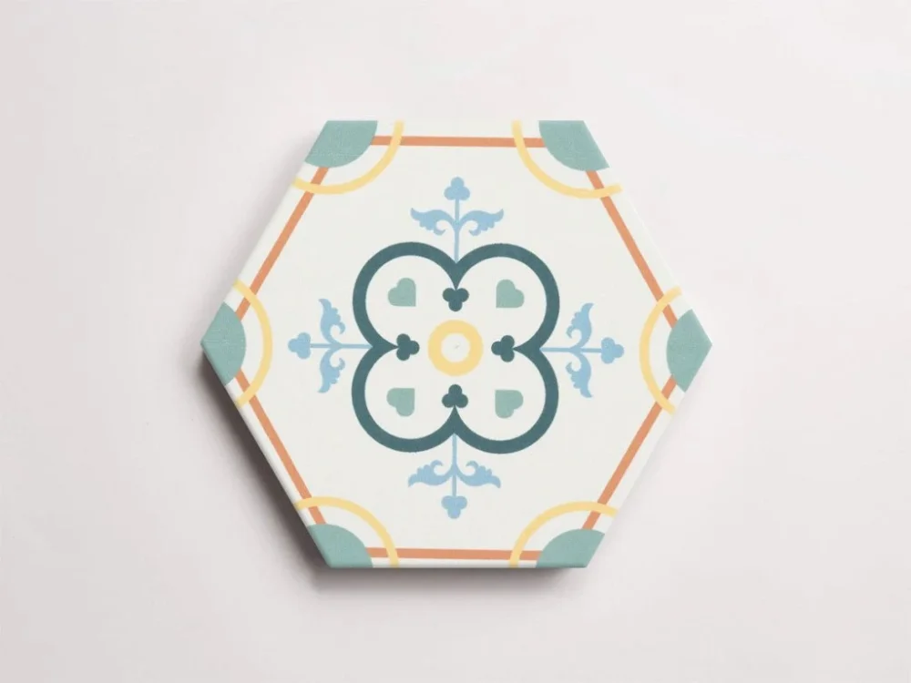 Akce Cevica Boom Dec. 7 – vzorovaná dlažba, hexagon 14x16, mat