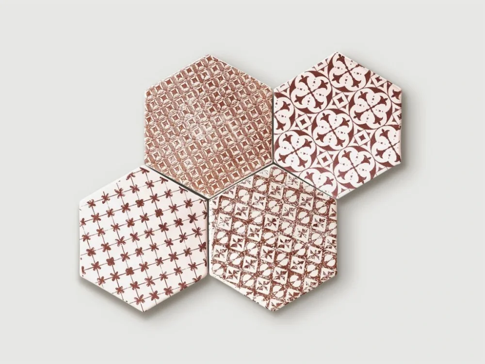 Cenový Hit Cevica Marrakech Mosaic Granate dlažba šestihran 15x17 mat