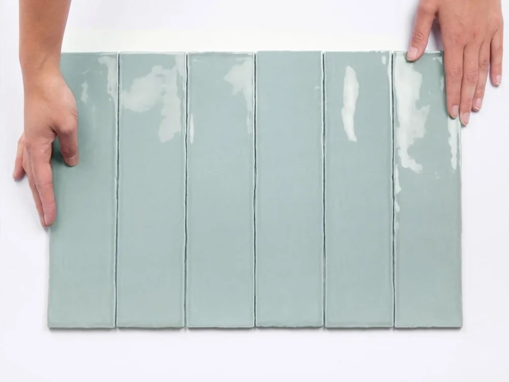 Nová Kolekce Cifre Colonial Jade Brillo – zelené obklady, obdélník 7,5x30, lesk