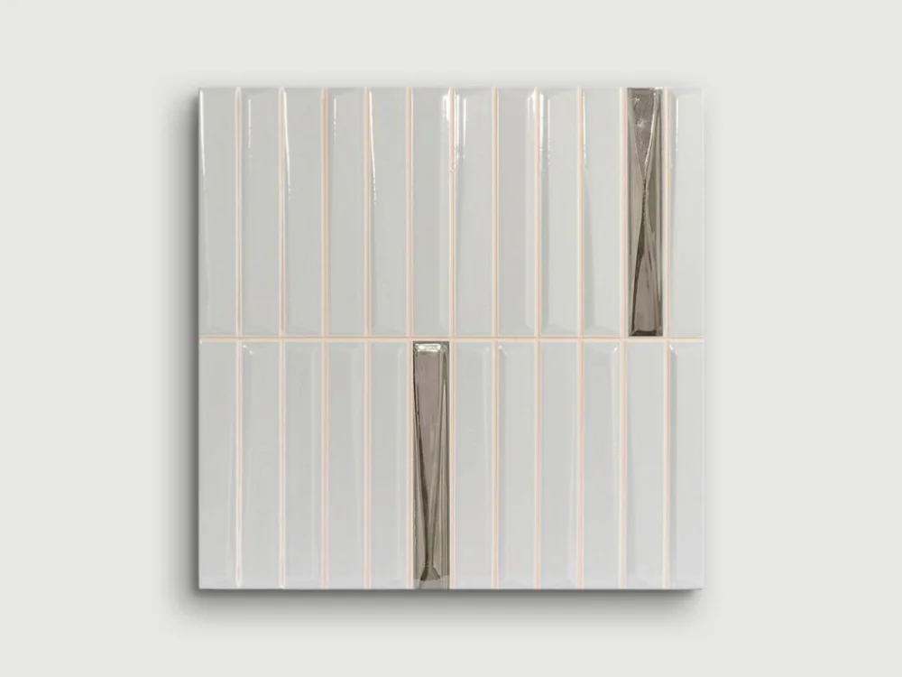 Monopole Melody Decor Grey Silver reliéfní obklad 20x20 lesk Odeslání Ihned