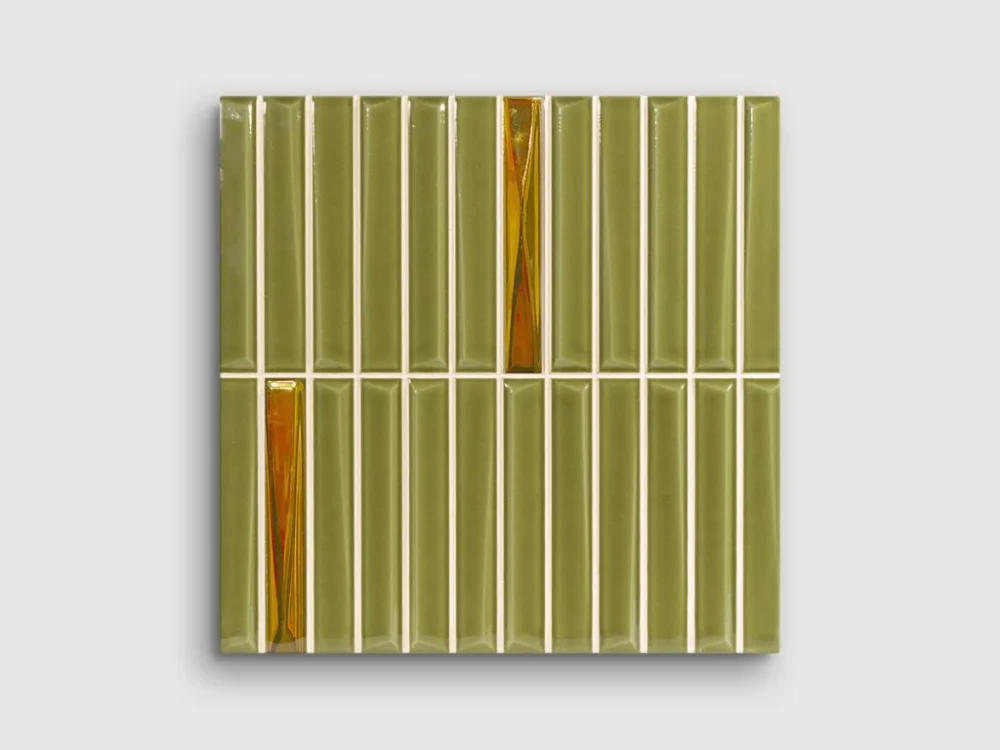 Monopole Melody Decor Olive Gold reliéfní obklad 20x20 lesk Nízká Cena