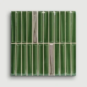 Akční Cena Monopole Melody Decor Royal Green Silver reliéfní obklad 20x20 lesk