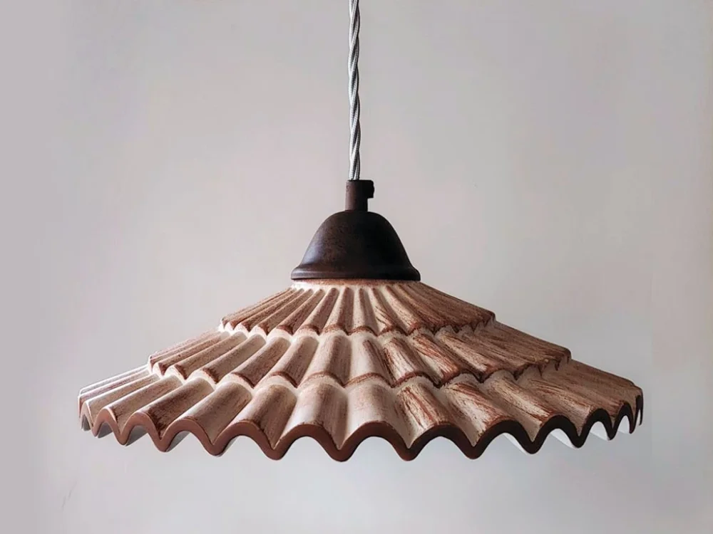 Cenově Výhodný Vania skládaná keramická ručně vyrobená rustikální lampa 30 cm – barvy na výběr
