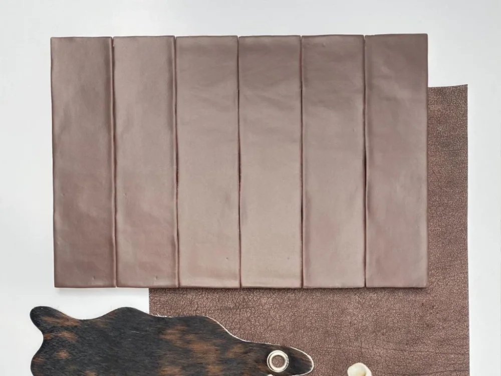 Značkový Revoir Paris Provence Chocolat obdélníkové obklady metro 6,2x25 mat
