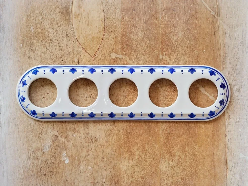 Kup Teď Da Vinci Modrý zvonek – porcelánový pětirámeček – ručně malovaný, 10x39