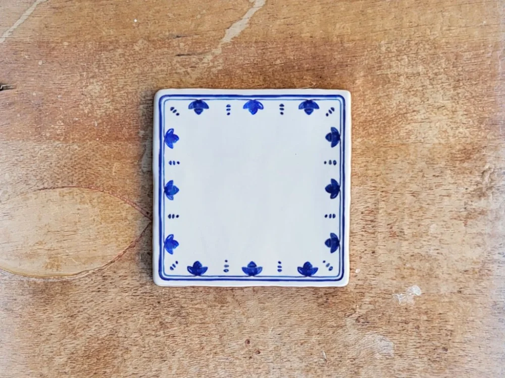 Da Vinci Antic Blanco Modrý zvonek obklad ručně malovaný 13x13 lesk M Pouze Dnes