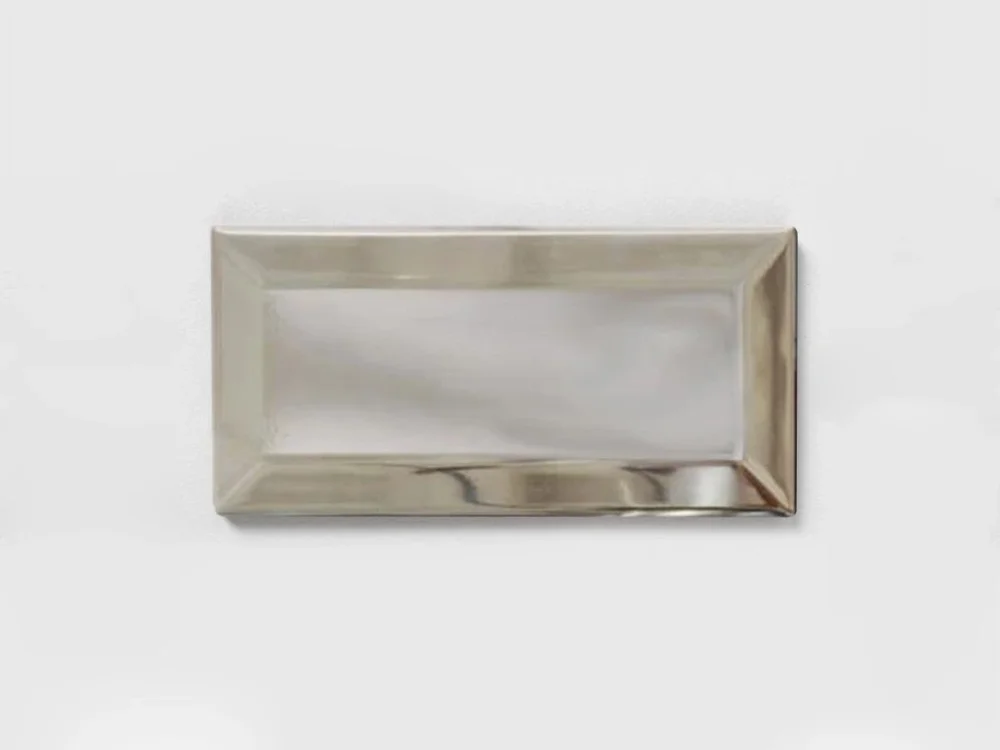 CESI Metro Diamantato Silver stříbrné obklady zkosené 7,5x15 lesk Nejlepší Cena