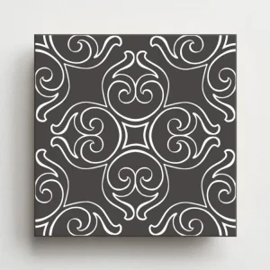 Akční Nabídka Elios Twist Pop Black retro vzorovaná dlažba 20x20 mat