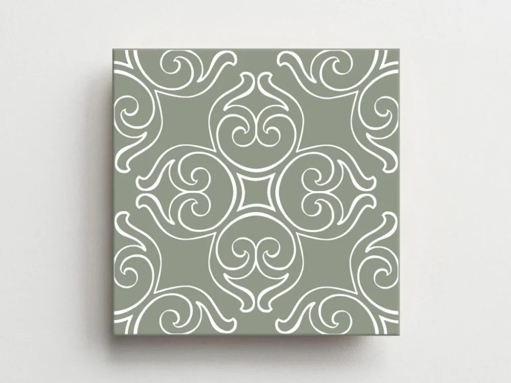 Dokud Zásoby Vydrží Elios Twist Pop Green retro vzorovaná dlažba 20x20 mat