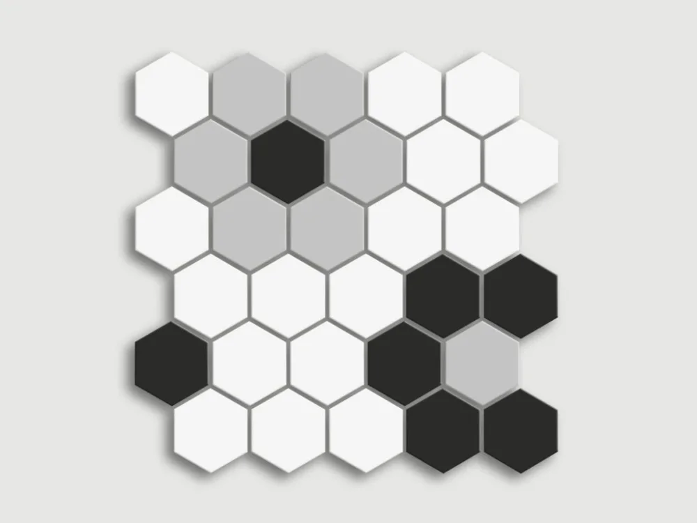 Omezená Nabídka CESI Full Body Esagono Bouquet – celoslinutá mozaika, hexagon – 5x5, mat – MIXUJTE