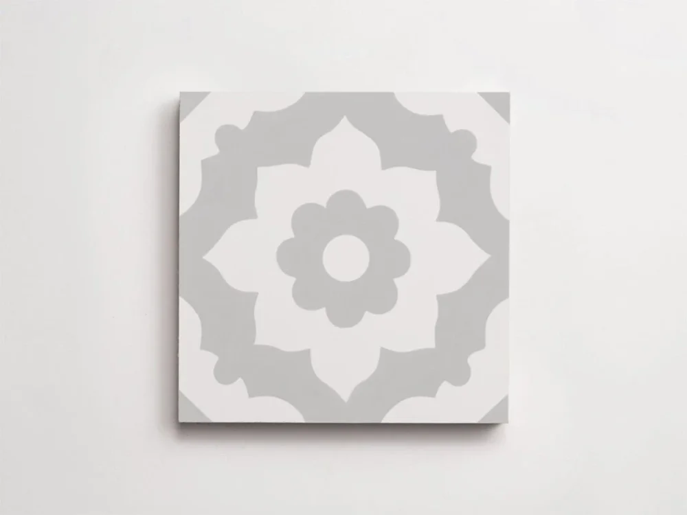 Sunflower – historická cementová dlažba – florální motiv – 20x20, mat Rychlé Dodání