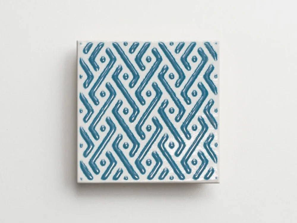 Oblíbený Elios Clay Pattern Ocean – reliéfní obklady, mix dekorů – 10x10, lesk