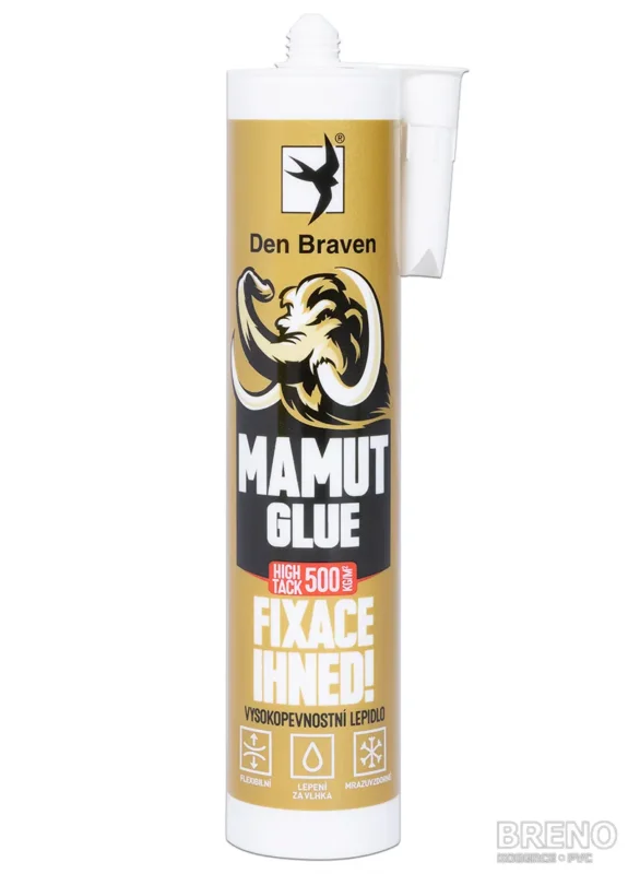 Lepidlo DEN BRAVEN MAMUT (high tack) GOLD 290ml Levný