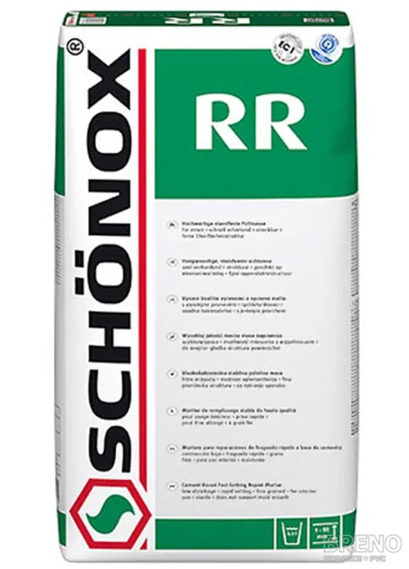 Opravná rychletuhnoucí malta SCHONOX RR Aktuální