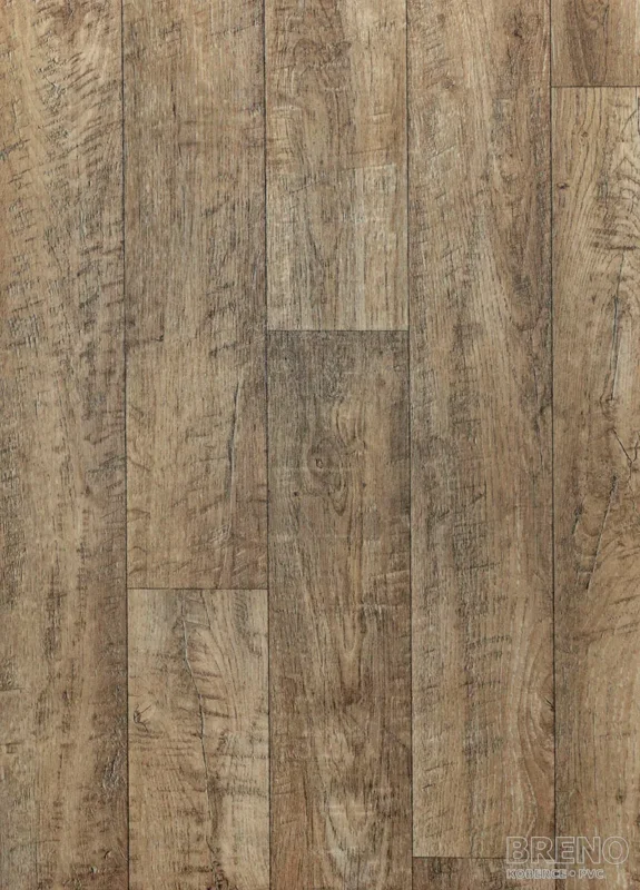 PVC TRENTO Stock Oak 666M – tmavě hnědé dřevo Tovární Cena