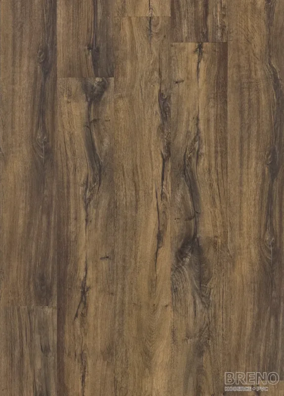 Vinylová podlaha PALLADIUM CLICK 40 - Canyon Oak Brown – tmavě hnědé dřevo Přímo Od Výrobce