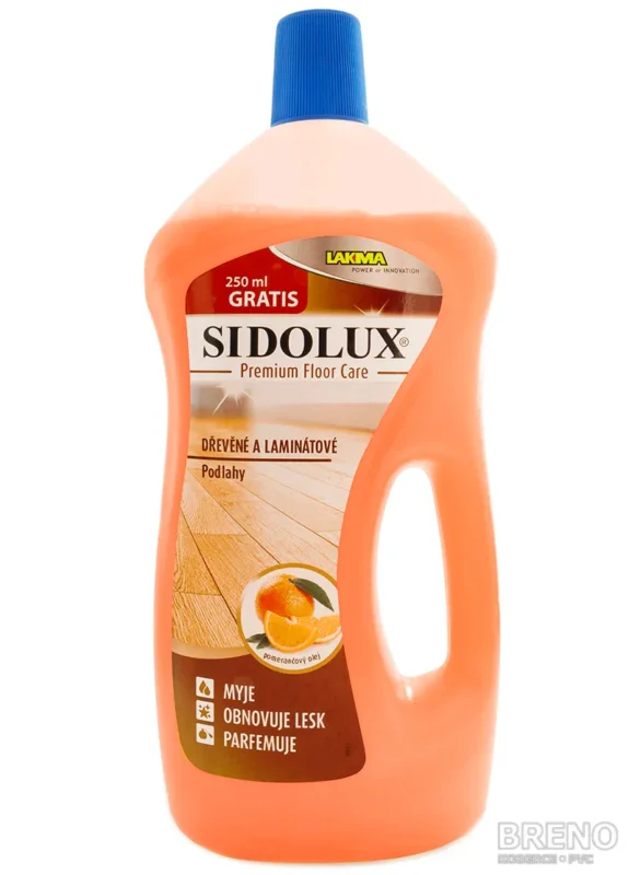 SIDOLUX PREMIUM FLOOR CARE na dřevěné a laminátové podlahy - pomerančový... Poslední Šance