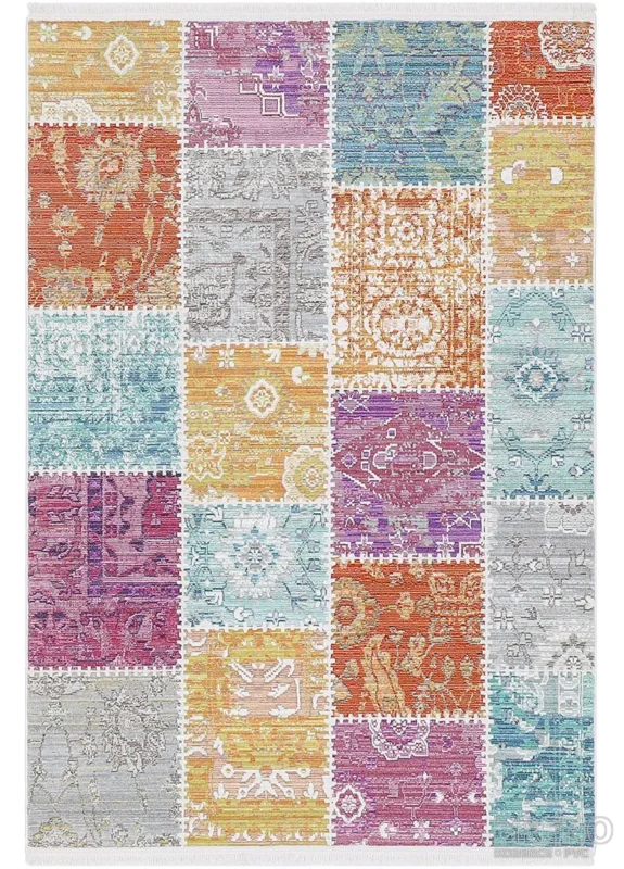 Vrácení Zdarma Kusový koberec QUANTUM 1807 Patchwork