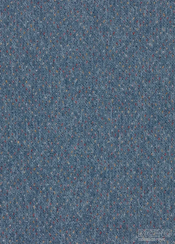 Metrážový koberec VIRTUOSE 84 denim modrý s jemným barevným melírem Víkendová Akce