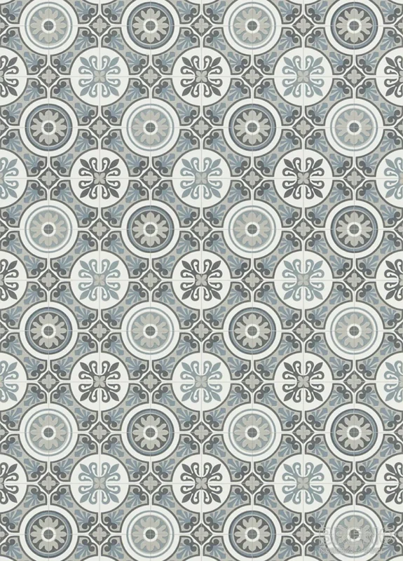 PVC SLIMTEX Lagos 909M - ornamentální dlaždice Jen Po Omezenou Doba