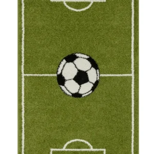 Zlevněný Dětský koberec fotbalové hřiště 80x120 zelený
