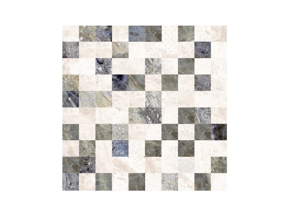 Temple Gris mix 3 barvy 25x25/2,3x2,3 mozaika Rychlé Dodání