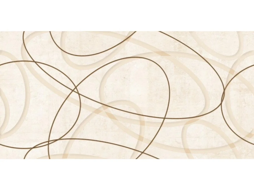 Autentický Livigno Beige Elipse 25x50x0,8 lesk dekor
