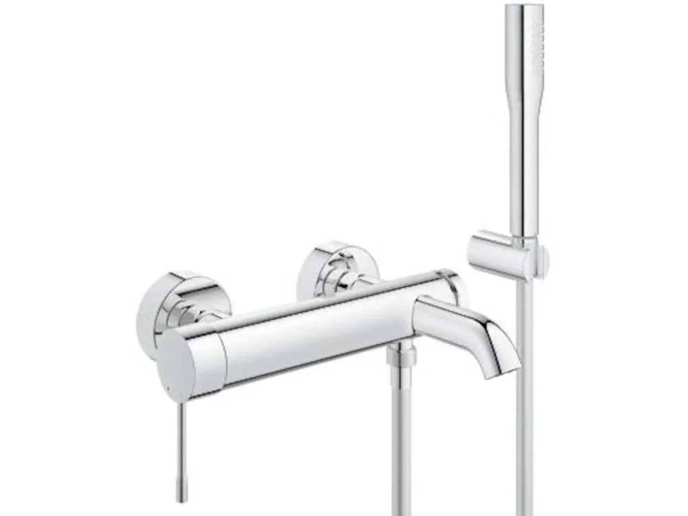 Bezpečná Platba Grohe Vanová baterie GROHE Essence New se sprchovým setem 150 mm chrom 33628001