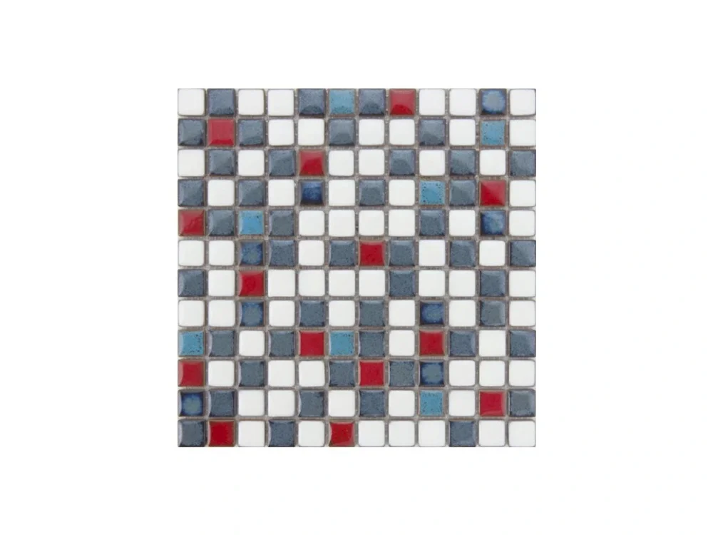Premium Mosaic Keramická mozaika Premium Mosaic modrá 30x30 cm lesk MOSS23MIX1 Sezónní Sleva