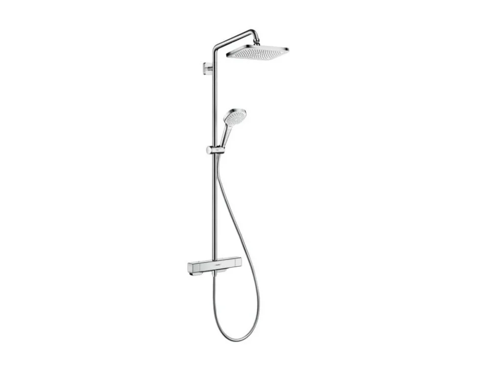 Kup Teď Hansgrohe Sprchový systém Hansgrohe Croma E na stěnu s termostatickou baterií chrom 27660000