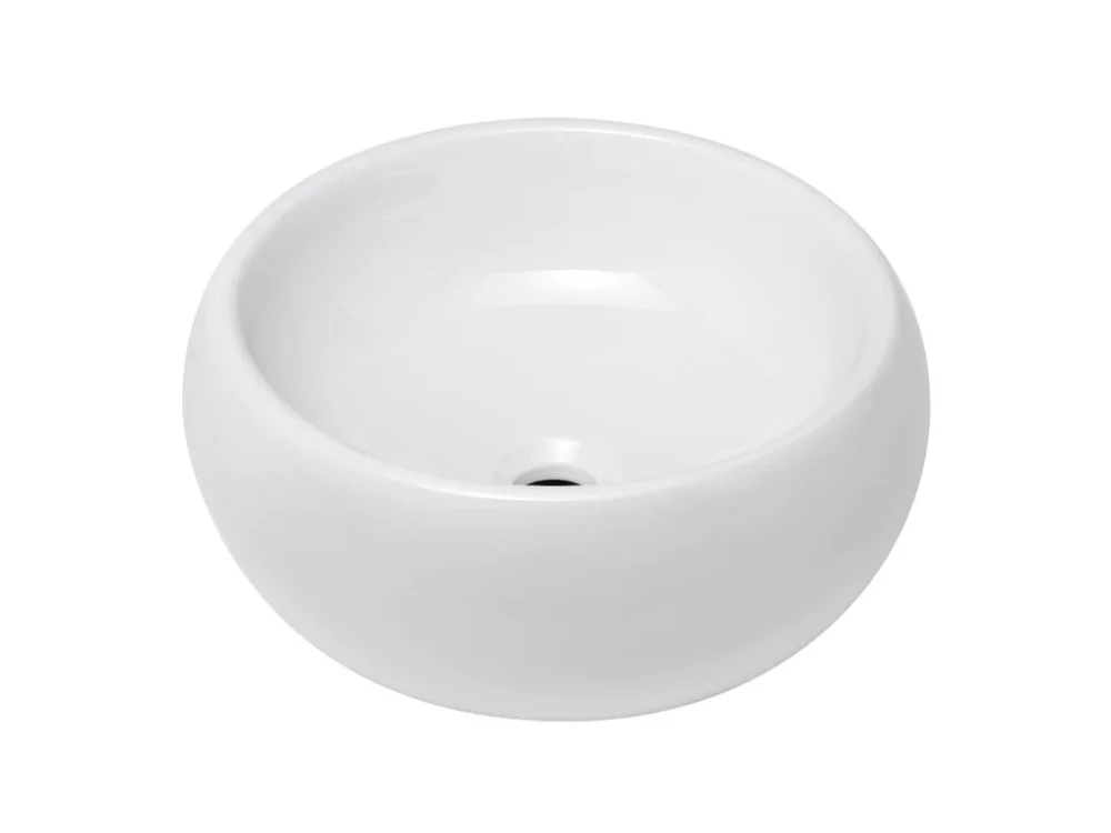 Sezónní Sleva Glacera Umyvadlo na desku Glacera Vallone 39,5x39,5 cm bez přepadu VA3939