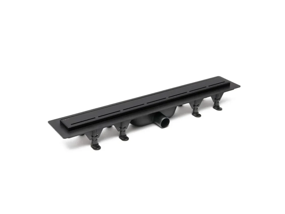 SAT Sprchový žlab SAT 70 cm plast černý mat ZLAB70BL Sleva