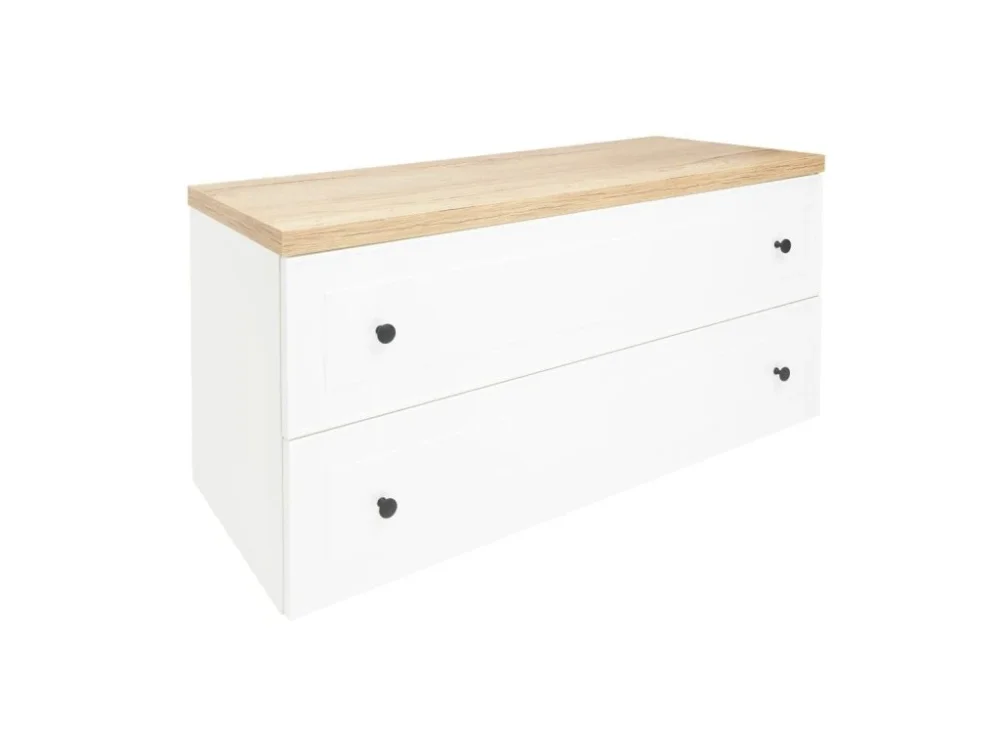 Naturel Koupelnová skříňka s krycí deskou Naturel Forli 120x53x46 cm bílá lesk FORLI120BIDBEZ Ihned K Objednání