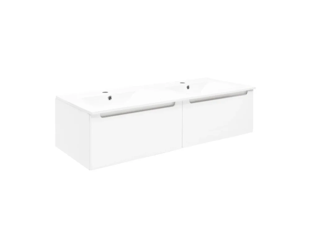 Naturel Koupelnová sestava 2x zásuvka 60cm +dvojumyvadlo 120 cm Rychlé Dodání