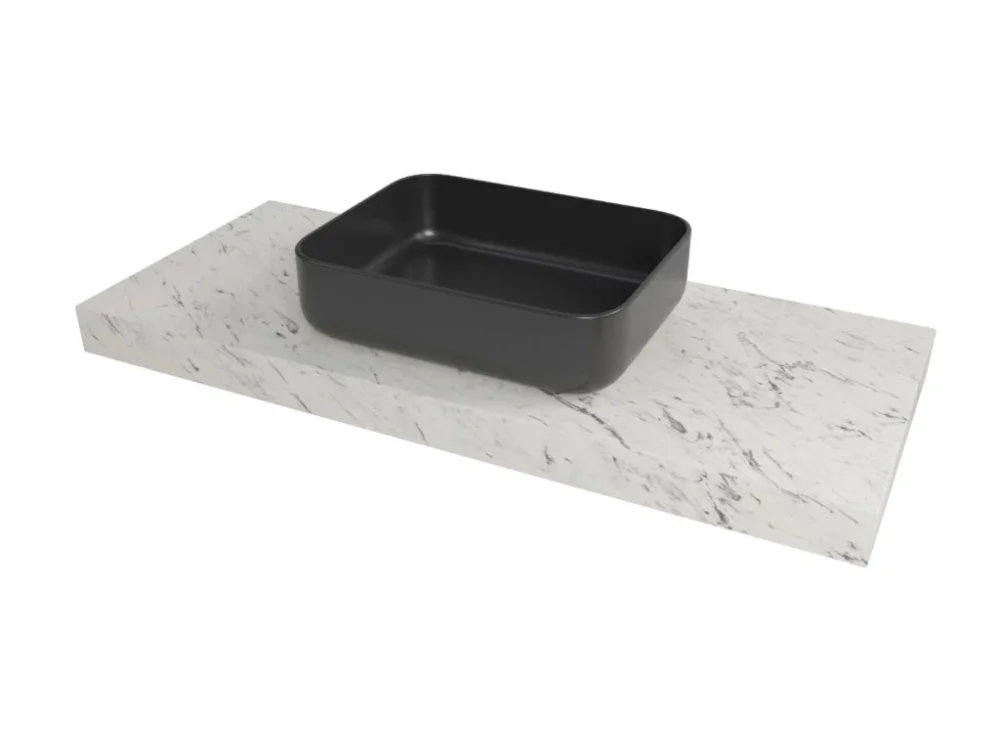 Naturel Deska pod umyvadlo Naturel Dolce 123,5x8x50 cm mramor Carrara bílá mat DO12050MCB Nejlepší Volba