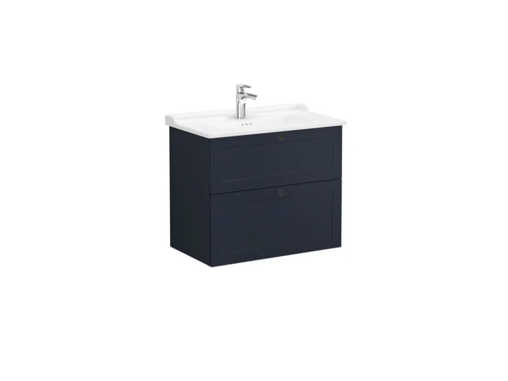 VitrA Koupelnová skříňka s umyvadlem VitrA Root 80x67x46 cm modrá mat ROOTC80BINTC Akční Nabídka