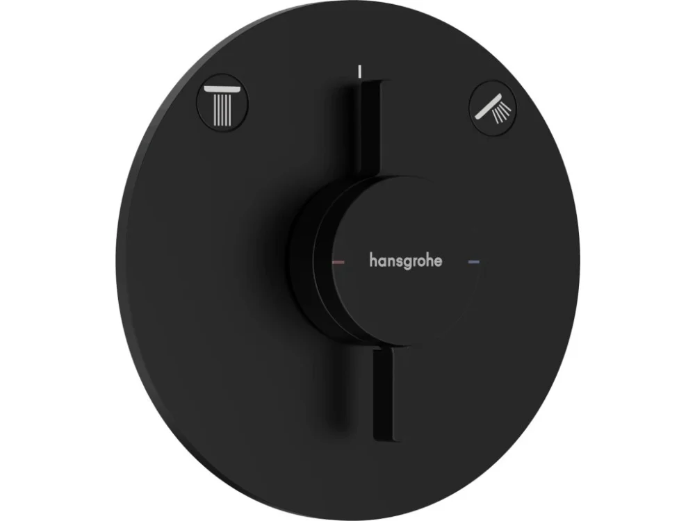 Hansgrohe Sprchová a vanová baterie Hansgrohe DuoTurn S bez podomítkového tělesa matná černá 75418670 Nejlepší Volba