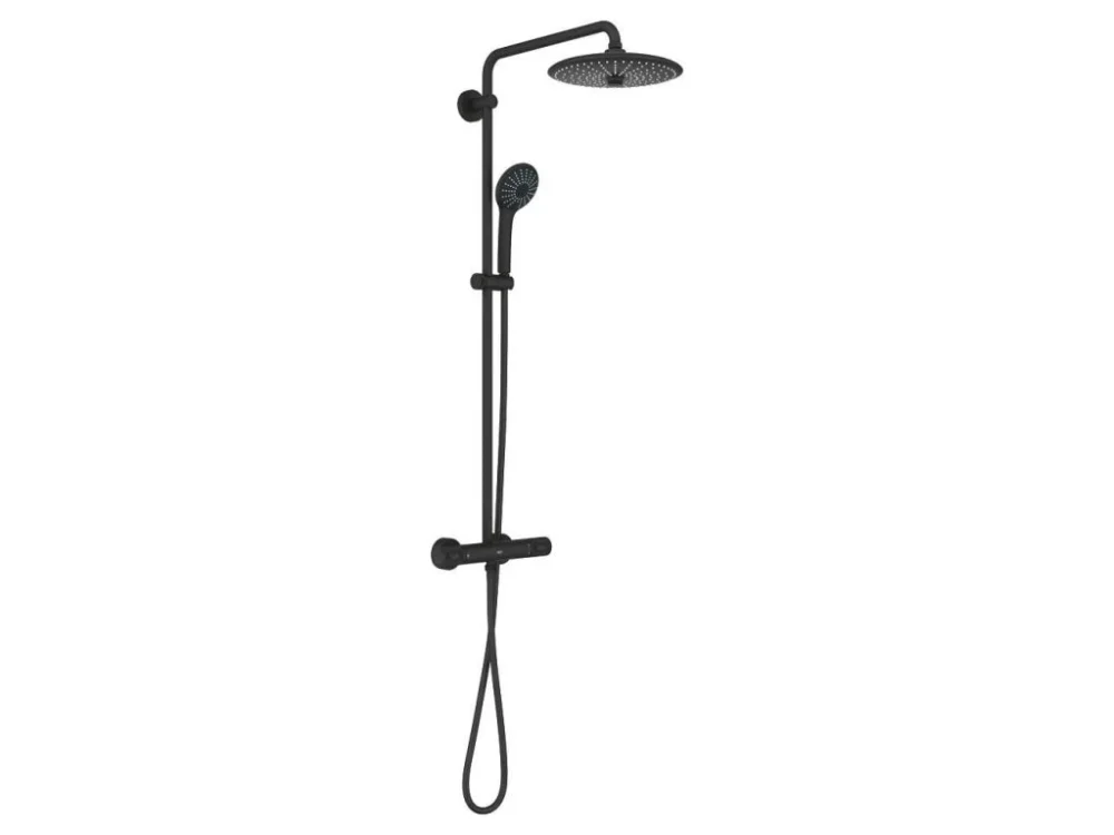 Grohe Sprchový systém GROHE Vitalio Joy System s termostatickou baterií phantom black 26403KF2 Doprava Zdarma