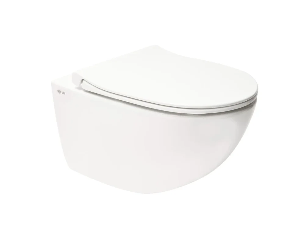 SAT WC závěsné SAT Infinitio včetně prkénka softclose, zadní odpad SATINF011RREXP Horká Nabídka