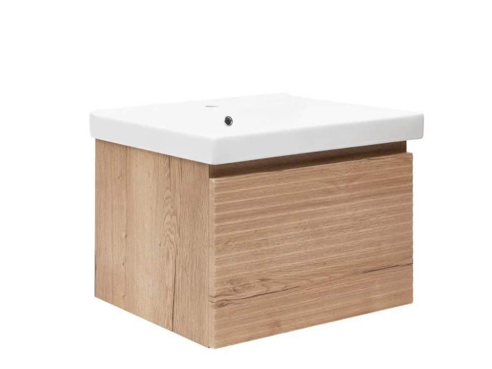 Kup Teď Naturel Koupelnová skříňka s umyvadlem Naturel Savona 78x43x44,8 cm dub halifax mat SAVONA80DHU1