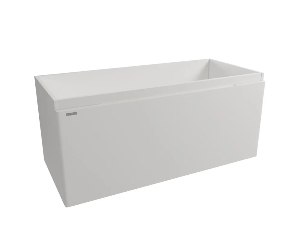 Levný Naturel Koupelnová skříňka pod umyvadlo Naturel Ancona 100x45x46 cm bílá ANCONA2100DVBUB