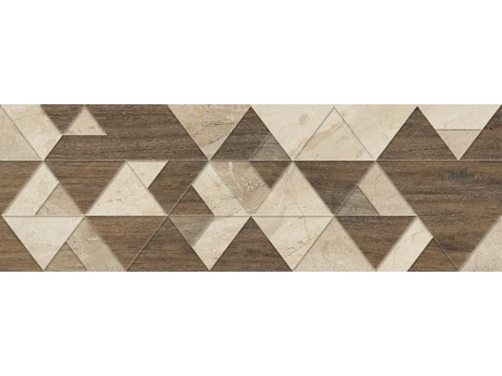 Levný Fineza Dekor Fineza Adore ivory triangles 25x75 cm mat DADORE275TR